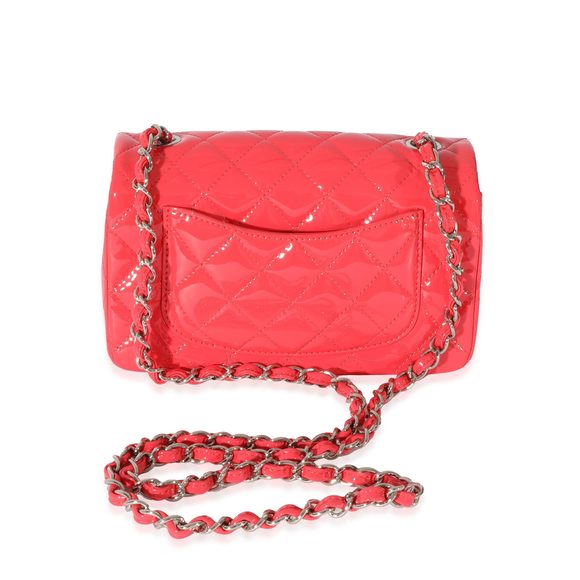 Chanel Pink Patent Rectangular Mini Flap - Picture 3 of 7
